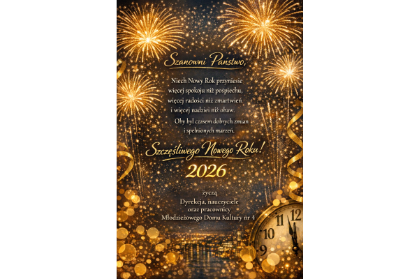 Szczęśliwego Nowego Roku 2026